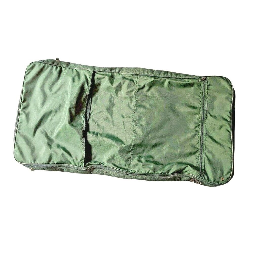 Airway USA Garment Bag 72" Green Nylon Travel Suit Carrier - Picture 6 of 11